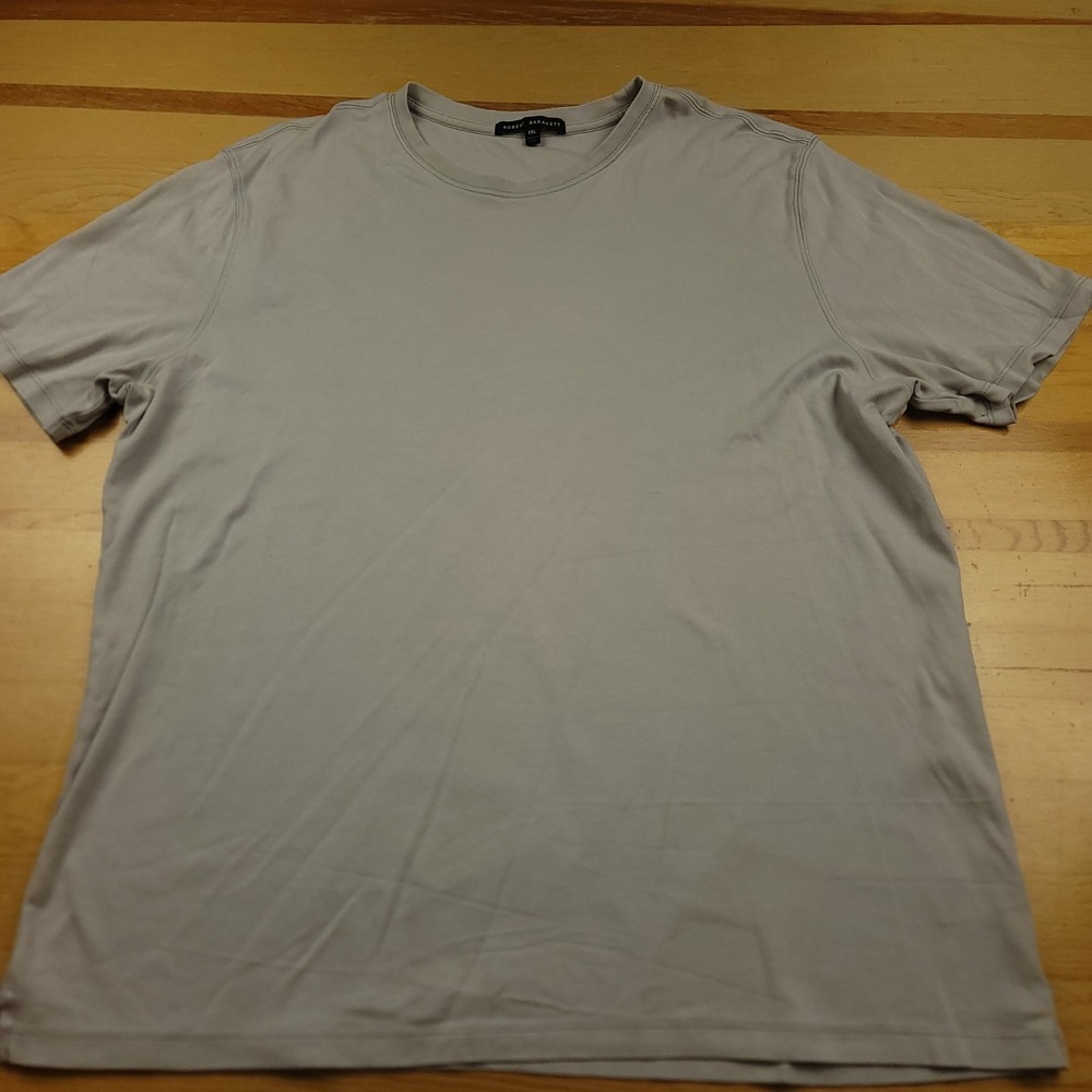 Robert Barakett Mens XXL Gray Pima Cotton Short Sleeve Crew T Shirt Style 23336